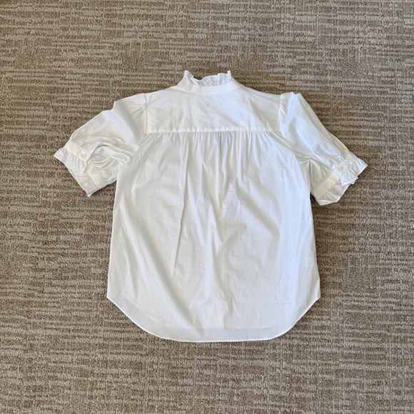 Ann Taylor Ruffle Collar Shirt - Picture 2 of 4